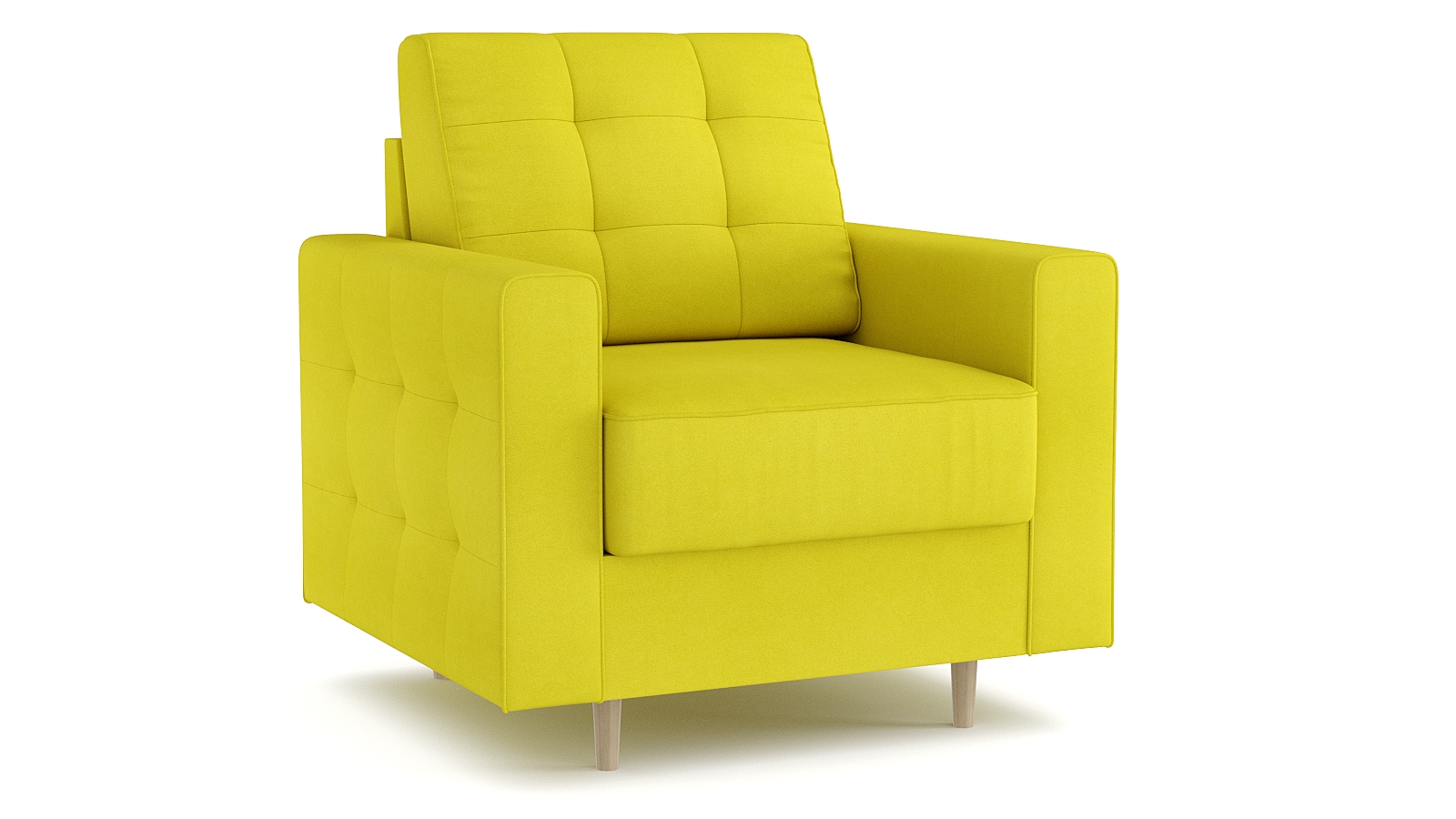 Кресло Amani Casanova Yellow с широкими подлокотниками