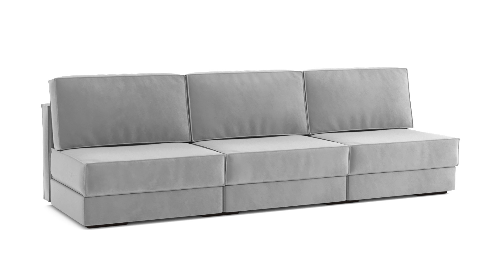 Модульный диван Hero 3-секционный без подлокотников Casanova grey