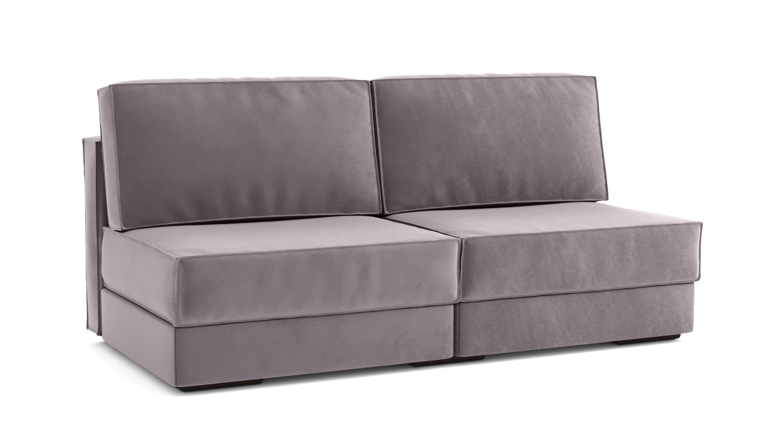 Модульный диван Hero 2-секционный без подлокотников Casanova lilac