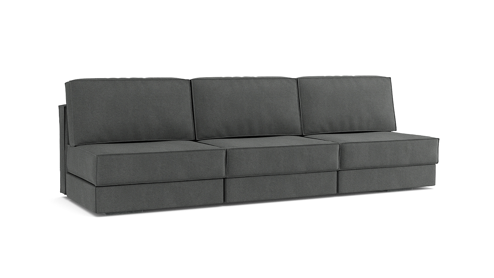 Модульный диван Hero 3-секционный без подлокотников Sky velvet 16