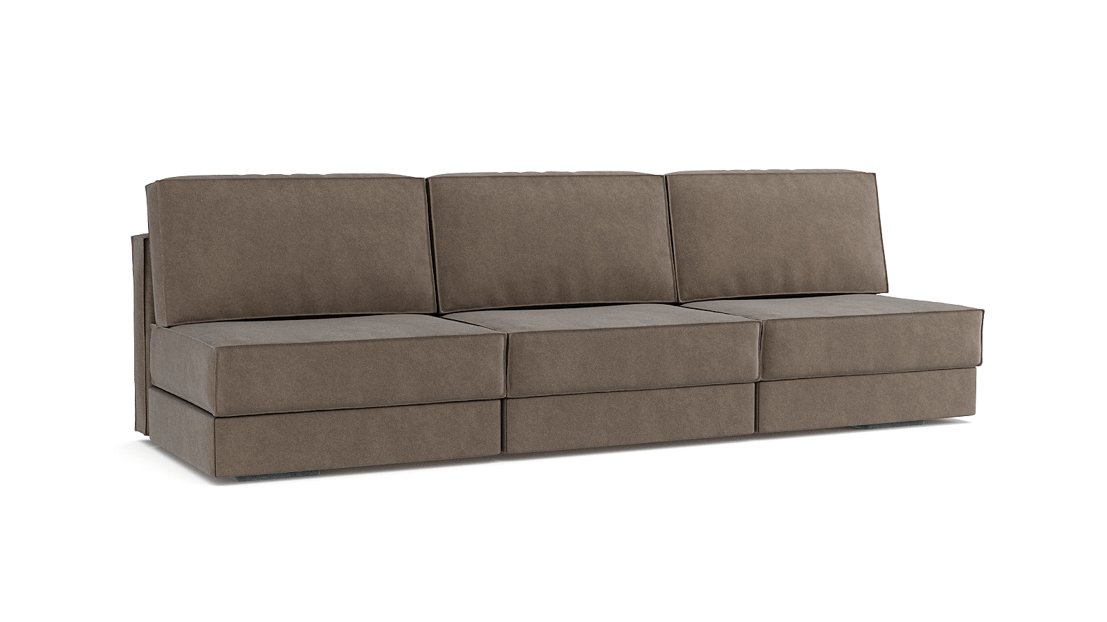 Модульный диван Hero 3-секционный без подлокотников Sky velvet 17