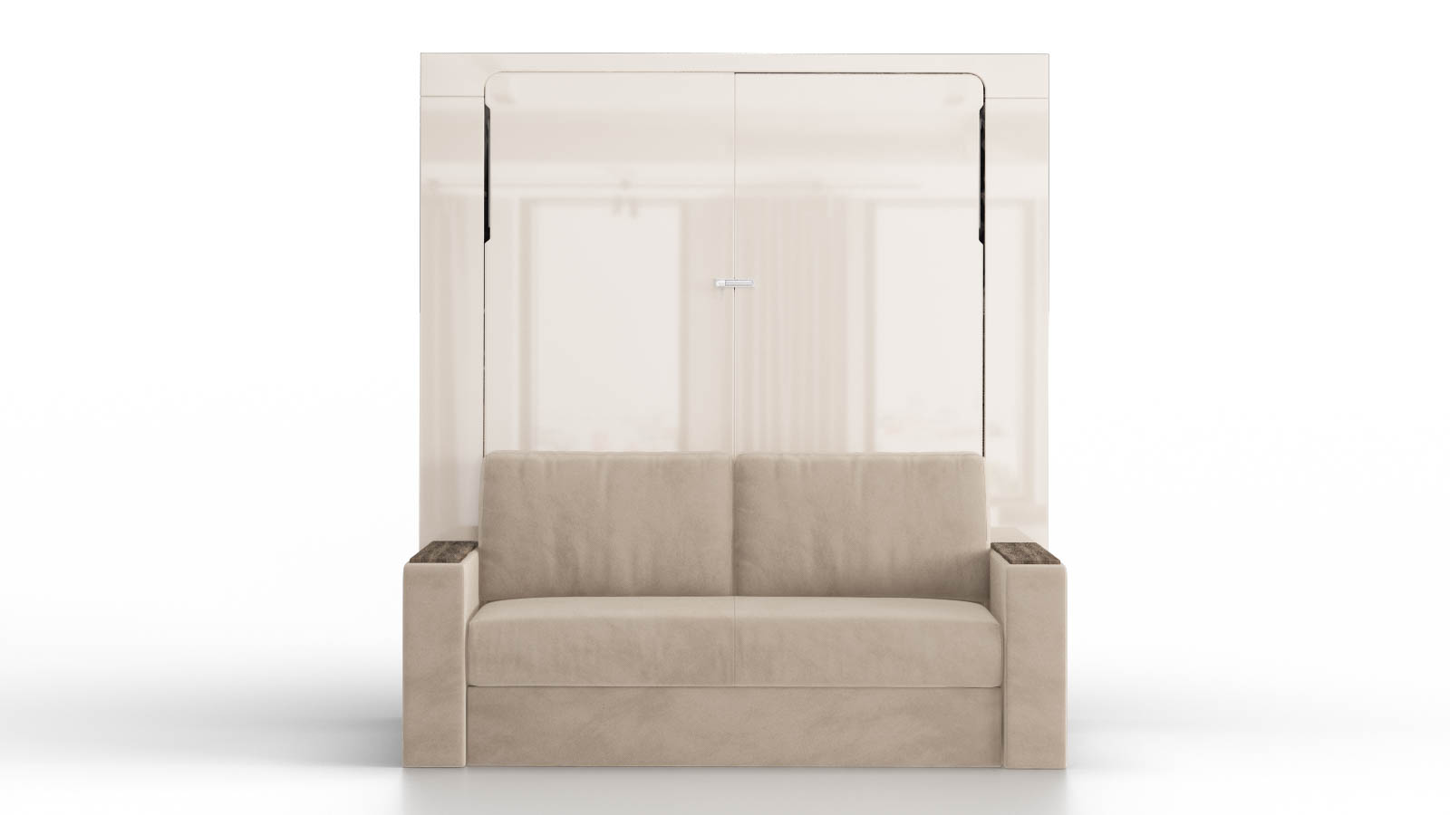Шкаф-кровать Wall Bed Space Solutions с диваном, цвет Ясень Анкор