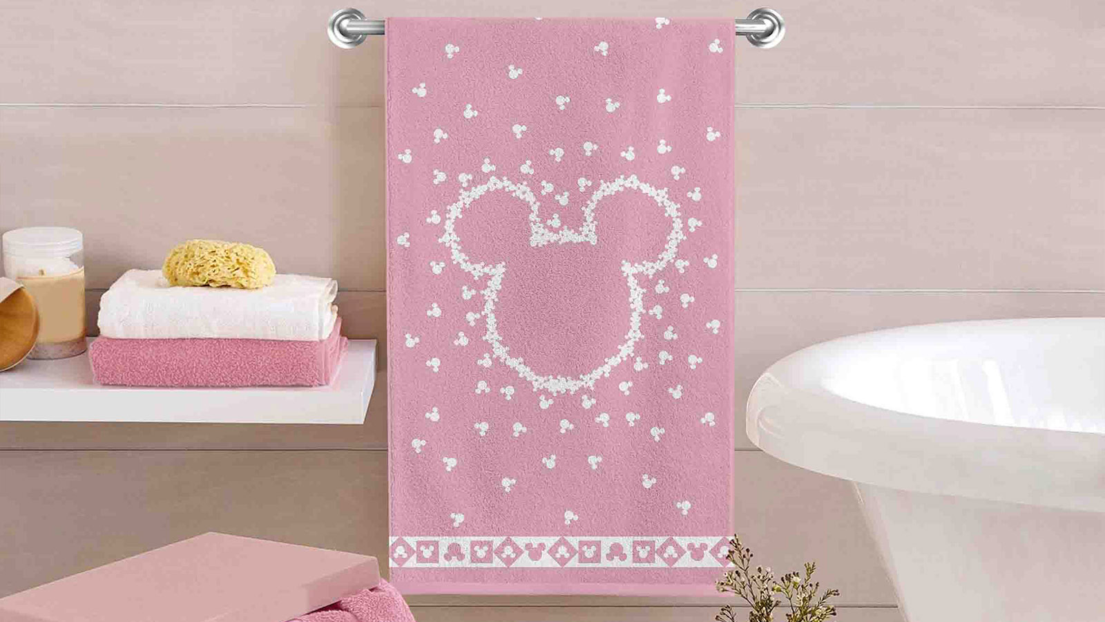 DISNEY Mickey Mouse Air, цвет розовый 70x120