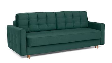 Прямой диван Amani-W Sky velvet 42 с широкими подлокотниками