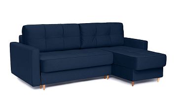 Угловой диван Amani-B Sky velvet 41 с широкими подлокотниками