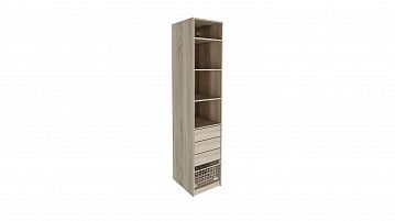 Гардеробная Keep (Кип), модуль 50*236*58, набор 3, Дуб новато светлый