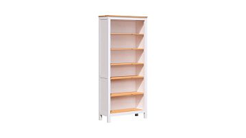 Шкаф книжный Terek (Терек) 090, цвет белый + светло-коричневый