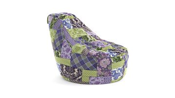 Кресло-мешок  Mali Patchwork lilac