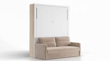 Шкаф-кровать Wall Bed Life Time с диваном, цвет Дуб&Белый