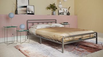 Кровать металлическая Avinon, цвет серый