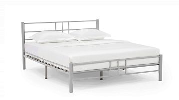 Кровать металлическая Chris, цвет серый