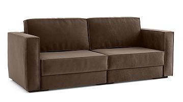 Модульный диван Hero 2-секционный c подлокотниками Casanova chocolate